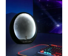 Bez Marki Lampka nocna księżyc astronauta LED USB 19x19cm dotykowa 3 barwy ściemniana