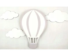 Bez Marki Lampka nocna LED balon chmurka w pilka paski