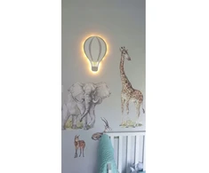 Bez Marki Lampka nocna LED balon chmurka w pilka paski