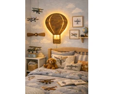 Bez Marki Lampka Nocna LED Dla Dzieci Balon Drewniana Na Ścianę Boho Skandynawska L