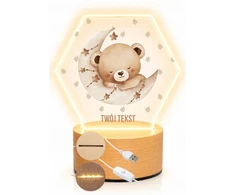 Bez Marki Lampka Nocna Led, dla dziecka + Imię, personalizowana plexi , prezent