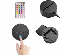 Bez Marki Lampka Nocna LED GAME PAD dla gamera Dzieci 3D Kolory RGB Pilot Žaidimams
