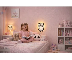 Bez Marki Lampka Nocna LED Panda Drewniana Dla Dzieci Misiek Do Pokoju Dziecka Eko L