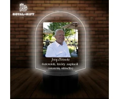 Bez Marki Lampka Nocna Led Statuetka Emeryta Emerytki Zdjęcie Prezent Na Emeryturę
