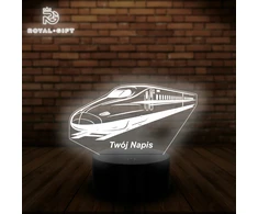Bez Marki Lampka Nocna Led Statuetka Lokomotywa Pociąg Kolej Rinkinys Prezent Pilot RGB