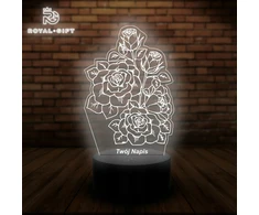 Bez Marki Lampka Nocna Led Usb Bukiet Kwiatów Świecąca Rinkinys na Prezent Wieczna Róża