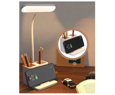 Bez Marki Lampka nocna na biurko szkolna LED 3 tryby na baterie bezprzewodowa USB
