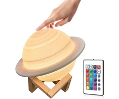 Bez Marki Lampka nocna Saturn 3D RGB Pilot
