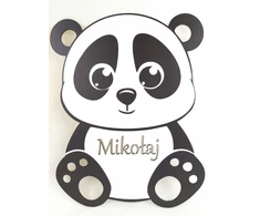 Bez Marki Lampka nocna vaikams Panda su imieniem dziecka