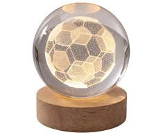 Bez Marki Lampka Stołowa Kula su Oświetleniem LED Kamuolys 6cm.C&amp;E