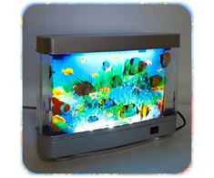 Bez Marki LED AQUARIUM NAKTINIS LEMPAS su apšviesta žuvele, DOVANA VAIKAMS