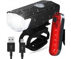 Bez Marki Led dviračio žibintų rinkinys priekyje ir gale su Usb