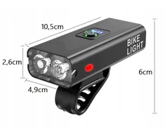 Bez Marki LED galinės priekinės USB dviračio lempos E100 rinkinys
