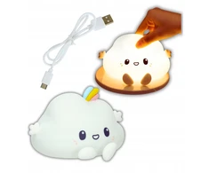 Bez Marki Led Naktinė Lempa "debesėlis" Usb Spalvota Vaikams Minkšta Silikoninė