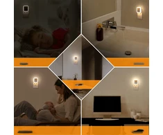 Bez Marki Led naktinė lemputė su judesio ir prieblandos jutikliu, 10 ryškumo lygių