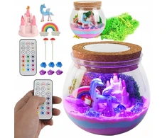 Bez Marki LED TERARIUM LAMP UNICORN KŪRYBINIS DOVANŲ RINKINYS, MICROLANDSCAPE