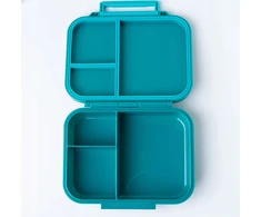 Bez Marki LEKKABOX CLASSIC mini lunchbox su przegródkami, Petrol