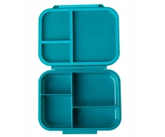 Bez Marki LEKKABOX CLASSIC mini lunchbox su przegródkami, Petrol