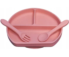 Bez Marki Lėkštė su siurbtuku + stalo įrankiai PREMIUM QUALITY MEDICAL SILICONE LFGB MYROYS
