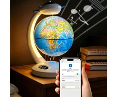 Bez Marki LEVITATING GLOBUS INTERAKTYVI APŠVIETTA LED MAP BLUETOOTH LEMPA