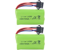 Bez Marki Ličio Baterijos 7.4V 500mAh, 2 vnt.
