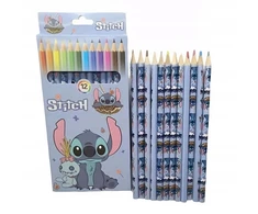Bez Marki LILO&amp;STITCH pieštukų kreidelių rinkinys 12 Vnt. STICH kreidelės