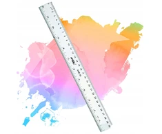 Bez Marki Linijka 30cm plastikinė, skaidri, mokyklinė