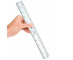 Bez Marki Linijka 30cm plastikinė, skaidri, mokyklinė