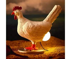 Bez Marki LINKSMAS VIŠTĖS LEMPAS, DERVINĖ STALO LEMPPA, LED NAKTINIS LEMPAS, NAMAMS