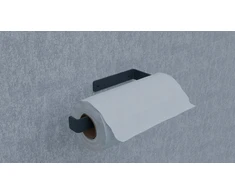 Bez Marki LOFT virtuvės popieriaus kabykla – 4 mm plieninė, juoda