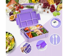 Bez Marki LUNCH BOX ŚNIADANIÓWKA POJEMNIK BOX BENTO 1330ml Z PRZEGRÓDKAMI SOS