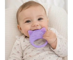 Buff Bez Marki LUU KIDS sensoriniai dantukai vaikams ir kūdikiams THE CAT PURPLE 4 m+
