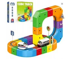 Bez Marki Magic Train konstrukciniai blokeliai 51 vnt dovana