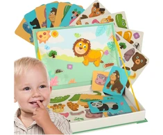 Dėlionė Bez Marki MAGNETINĖS KNYGOS DĖLĖS MONTESSORI GYVŪNŲ RINKINYS
