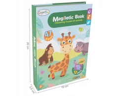 Dėlionė Bez Marki MAGNETINĖS KNYGOS DĖLĖS MONTESSORI GYVŪNŲ RINKINYS