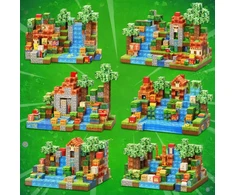 Bez Marki Magnetinės statybinės plytos Pixels Cubes Blocks 300vnt didelis rinkinys