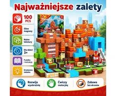 Bez Marki Magnetiniai blokeliai 100 vnt ugniagesių 3D kubeliai vaikams 3+