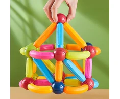 Bez Marki Magnetiniai blokeliai 36 vnt. konstrukcija, Magnetinės lazdos Sticks Balls