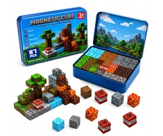 Bez Marki Magnetiniai blokeliai 3D FIGURINES Rinkinys METAL Box STRONG MAGNET Dovana