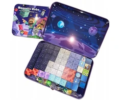 Bez Marki Magnetiniai blokeliai 60 vnt. Minecraft Space Violetinė Magnetic Cube rinkinys