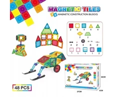 Bez Marki MAGNETINIAI blokeliai, didelis komplektas, stiprūs magnetai CH1042, 48 elementai