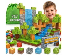 Bez Marki Magnetiniai statybiniai blokai, 247 vienetai, 3D statybiniai blokai, kubeliai, pikselių rinkinys