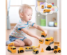 Bez Marki MAGNETINIAI ŽAISLAI STATYTI AUTOMOBILIUS IR Sunkvežimius XXL RINKINYS
