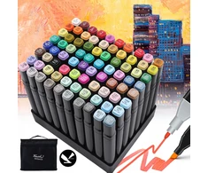 Bez Marki MARKERY AKRYLOWE 80PCS TRWAŁA KOŃCÓWKA ODPORNA NA ZUŻYCIE BEZ SPLĄTANIA
