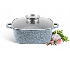 Bez Marki Marmurinis puodas indukcinėms dujoms, 4,5L, 24cm