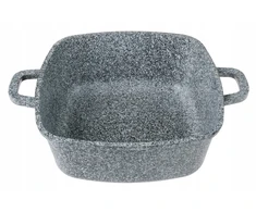 Bez Marki Marmurinis puodas, keraminis ,kvadratinis 22cm 3,5l