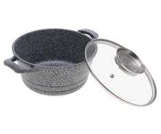 Bez Marki MARMURINIS PUODAS Nelipni danga 22cm 3.2L INDUKCINĖS Dujos 3704