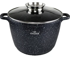 Bez Marki Marmurinis puodas ZILNER ZL-7009 6,2L 24cm su dangteliu indukcinėmis dujomis
