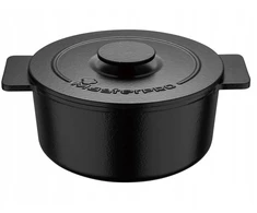 Bez Marki MasterPro Eternal emaliuotas KETAUS PUODAS 21 cm 3,0 L Juodas su defektu