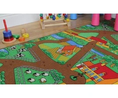 Bez Marki Mata do Zabawy Wieś Farma Traktor 150x200 Kolory